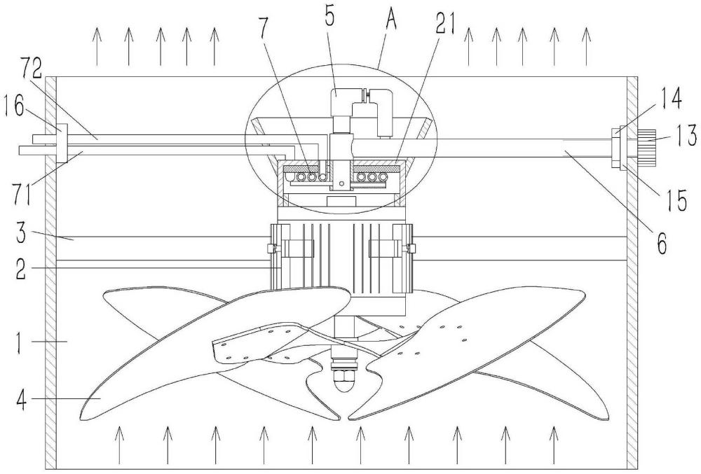 一種基于電機(jī)溫度進(jìn)行故障預(yù)警的軸流風(fēng)機(jī)的制作方法