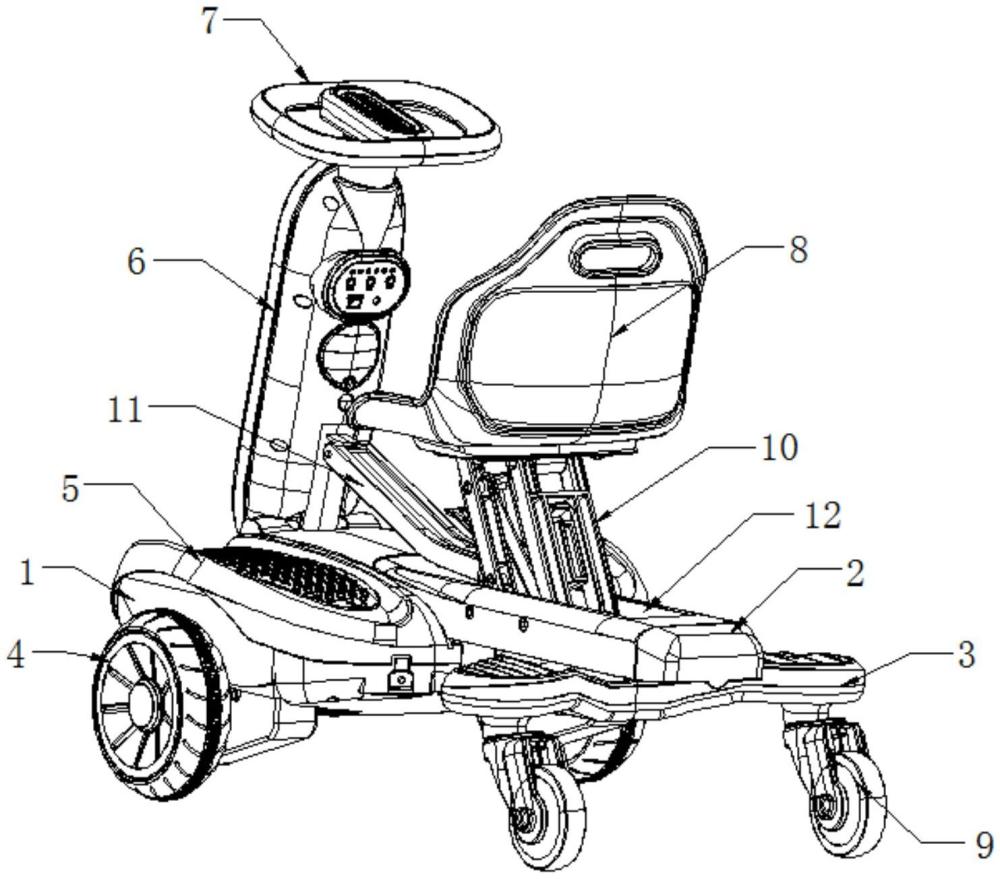 具有伸縮機(jī)構(gòu)的兒童電動(dòng)車的制作方法