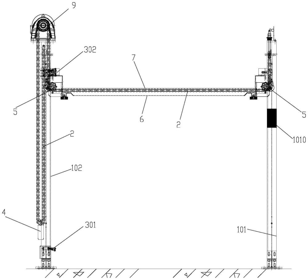 鏈條穩(wěn)定平衡的升降停車設(shè)備的制作方法