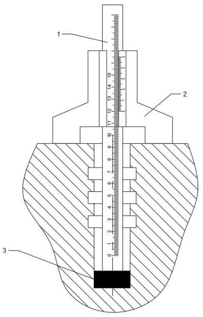 一種測量合格孔徑深度的方法及其工具與流程