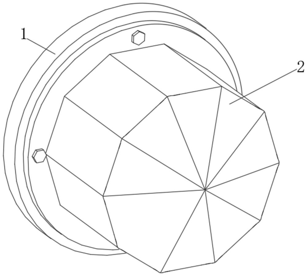 一種帶折射功能的鉆石罩T10示寬燈的制作方法