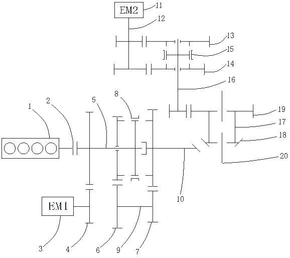 一種新型商用車后橋混合動(dòng)力驅(qū)動(dòng)系統(tǒng)的制作方法