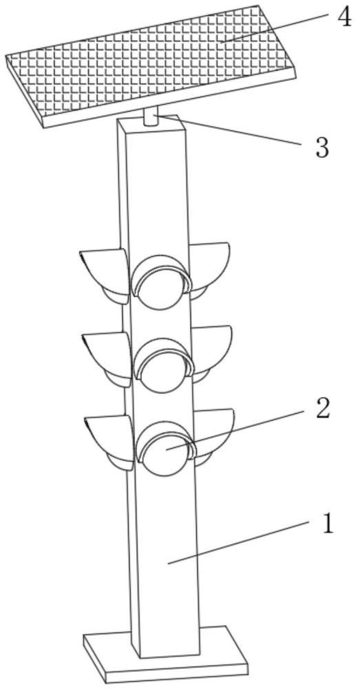 一種太陽(yáng)能一體式交通燈的制作方法