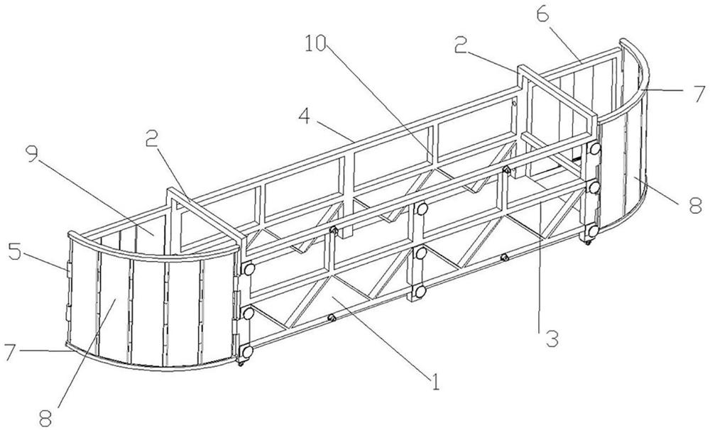 一種高強(qiáng)度的建筑工程用吊籃結(jié)構(gòu)的制作方法