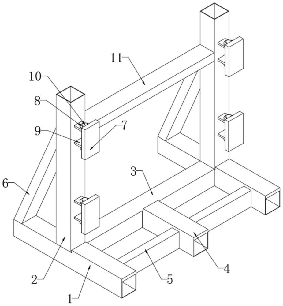 風(fēng)電管片倒運(yùn)架的制作方法