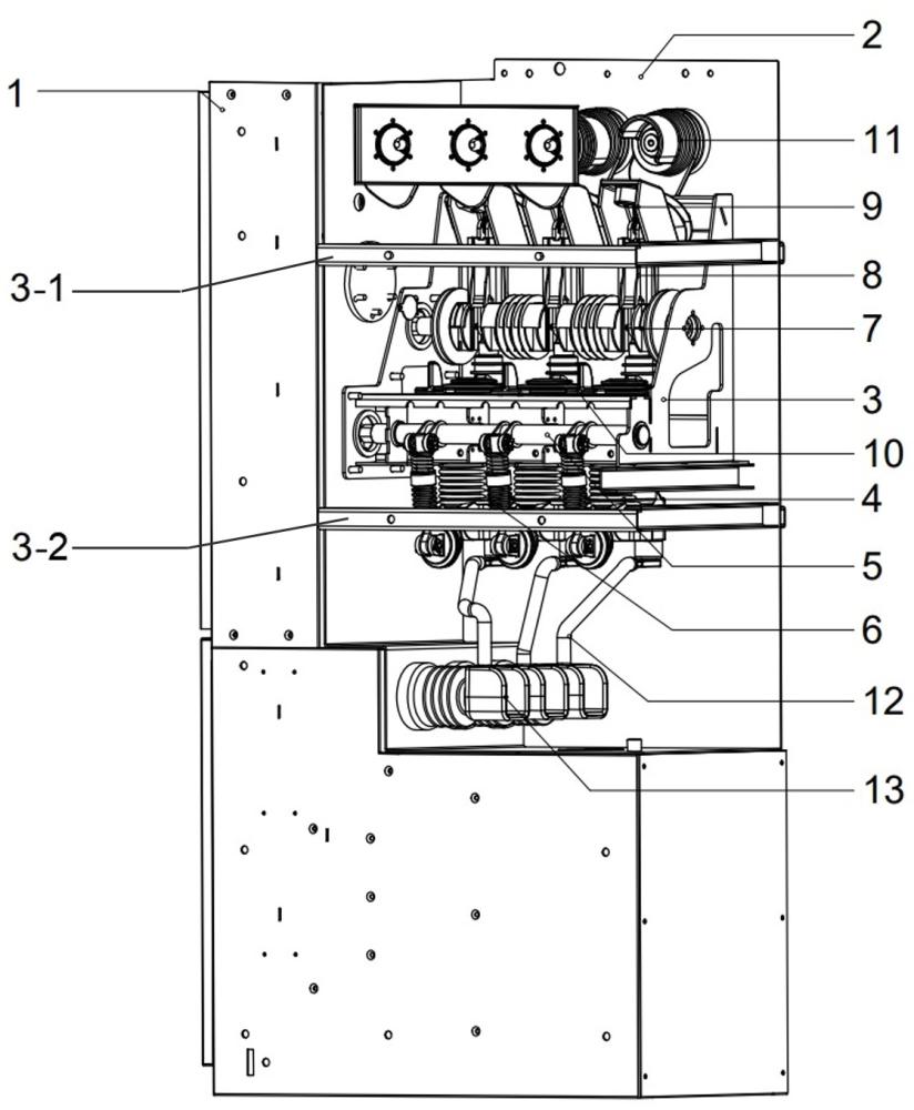 環(huán)保柜的上隔離真空斷路器開關(guān)的制作方法