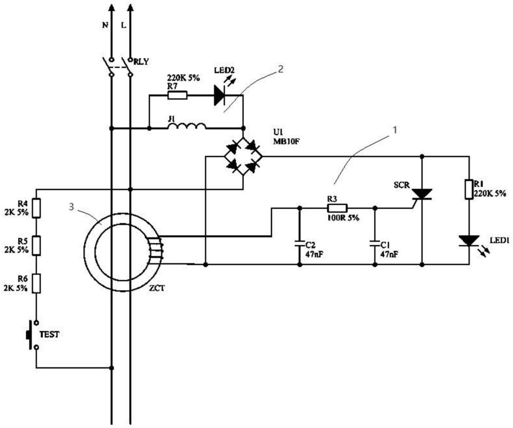 一種用于漏電保護插頭的板載短路保護電路的制作方法