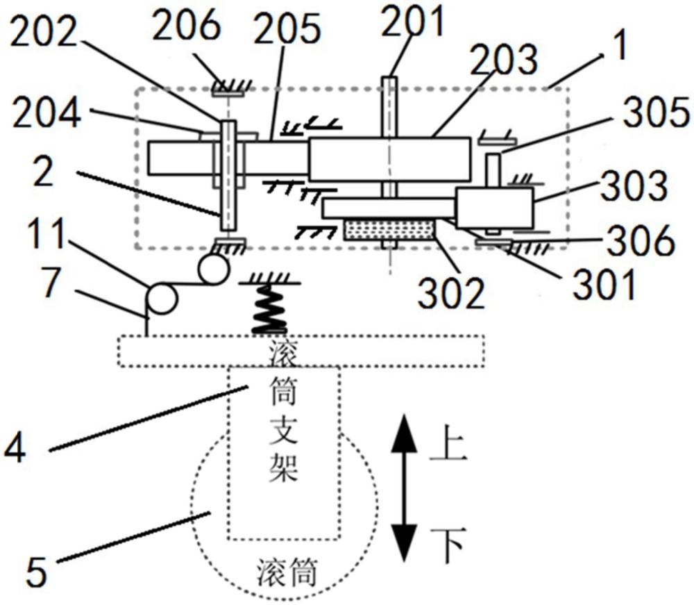 一種掃地機(jī)器人用滾筒升降平移機(jī)構(gòu)的制作方法