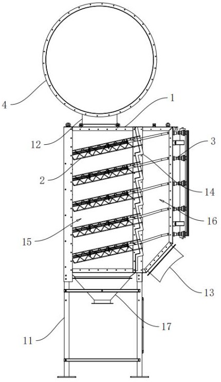 一種鑄造車間用濾筒除塵器的制作方法