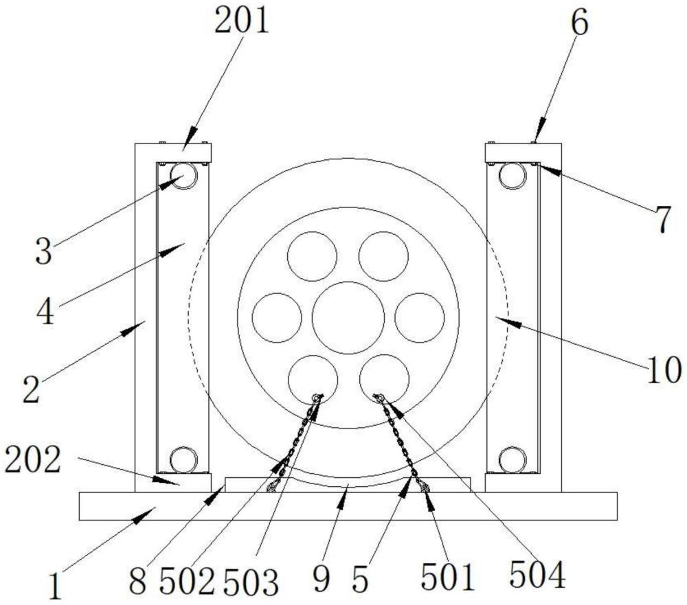 一種特種車備用胎固定裝置的制作方法