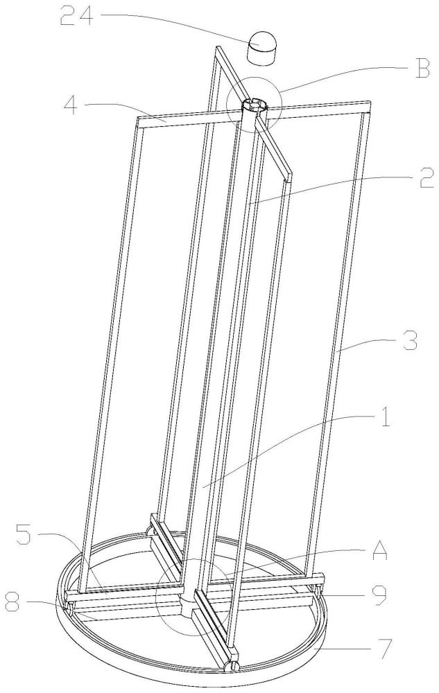 便攜式廣告展示架的制作方法