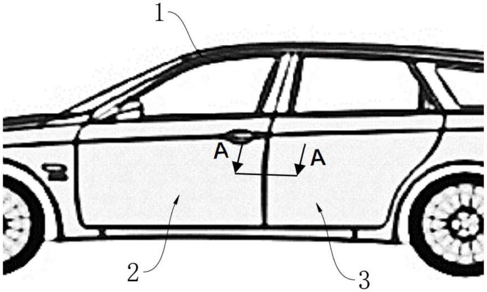 一種無B柱車身的密封結(jié)構(gòu)及車輛的制作方法