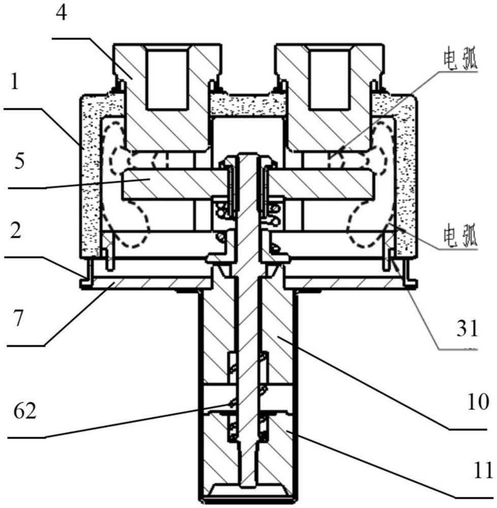 一種直流接觸器的滅弧室結(jié)構(gòu)及接觸器的制作方法