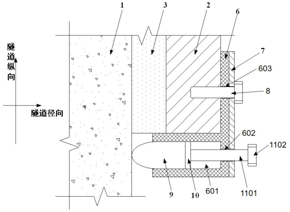 隧道加固體用密封堵頭、隧道加固密封結(jié)構(gòu)及隧道加固密封方法與流程