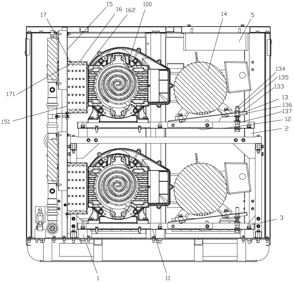 一種雙機頭靜音箱式空壓機的制作方法