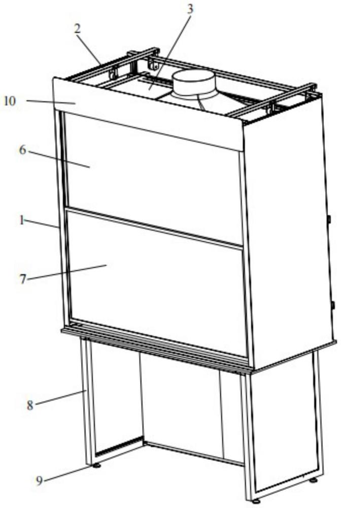 空間可調實驗室通風柜的制作方法