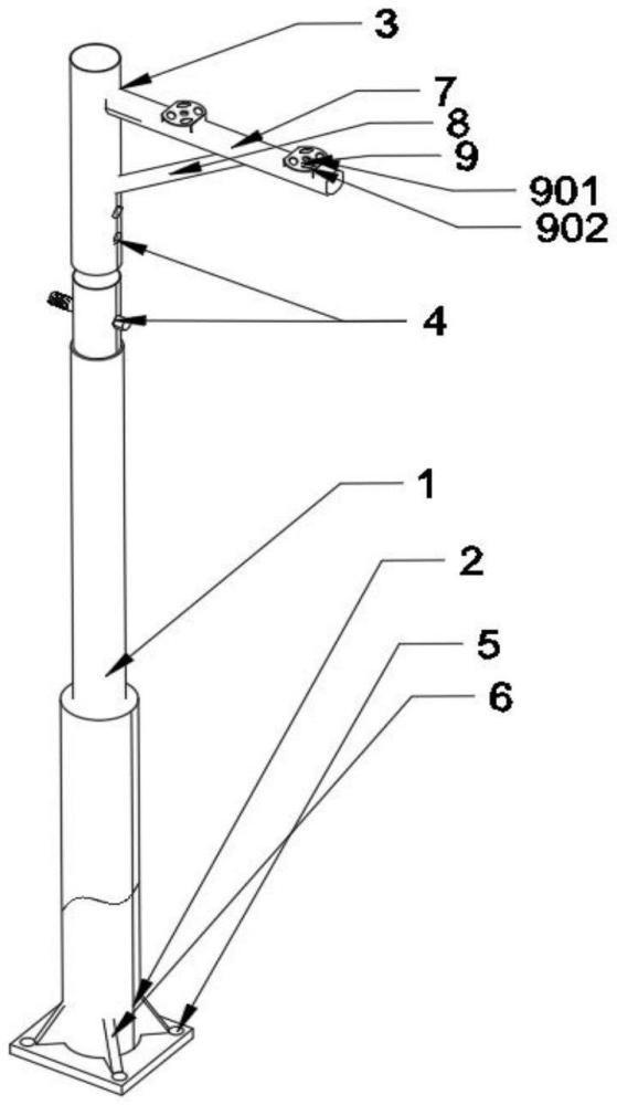 一種可自主調(diào)節(jié)的監(jiān)控桿的制作方法