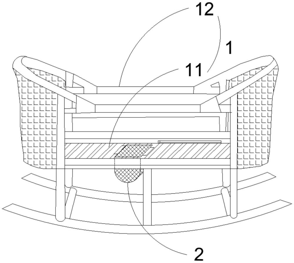 一種可暴露嬰兒臀部的搖籃的制作方法
