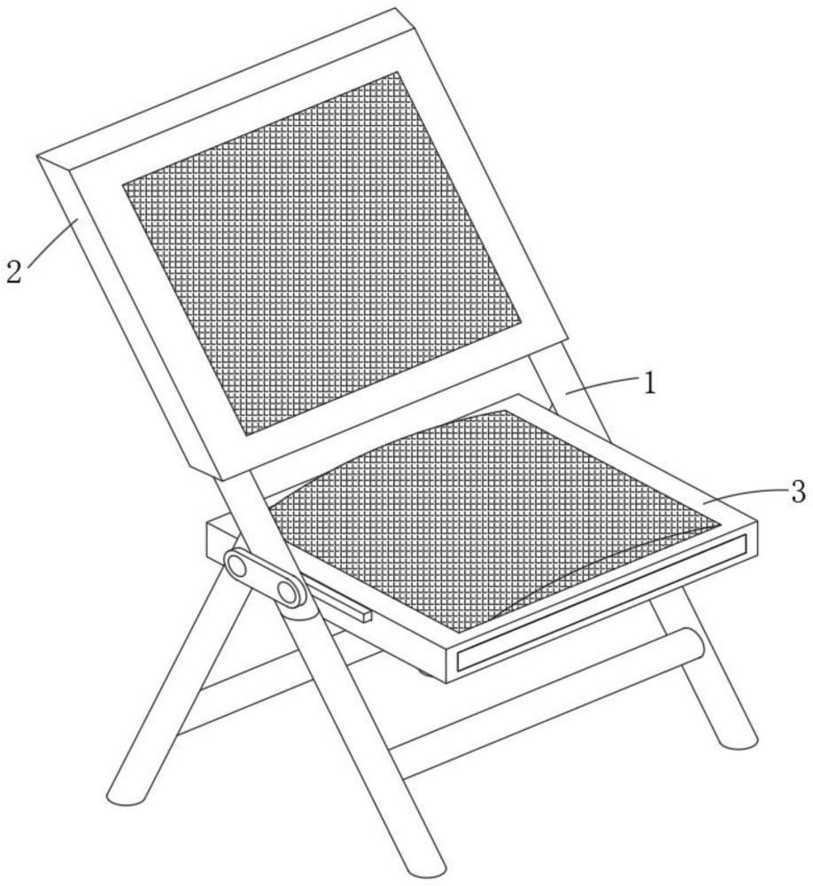 一種耐磨性好的網(wǎng)布折疊椅的制作方法