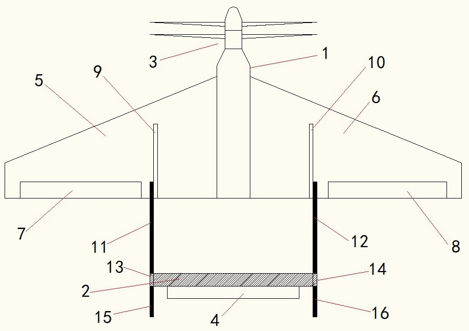 一種尾座式可伸縮機(jī)尾垂直起降飛機(jī)的制作方法