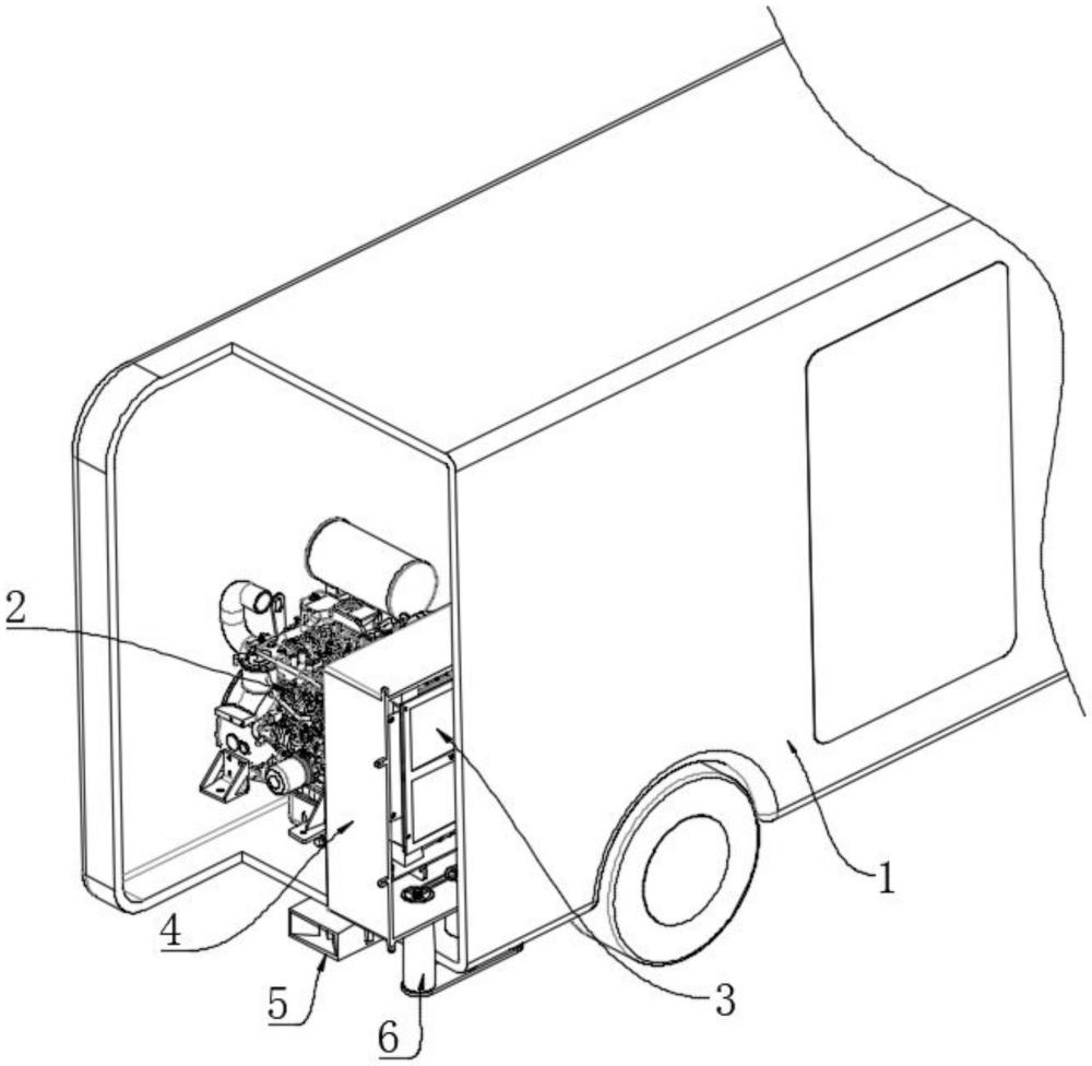 一種用于房車發(fā)動機(jī)的散熱和通風(fēng)結(jié)構(gòu)的制作方法