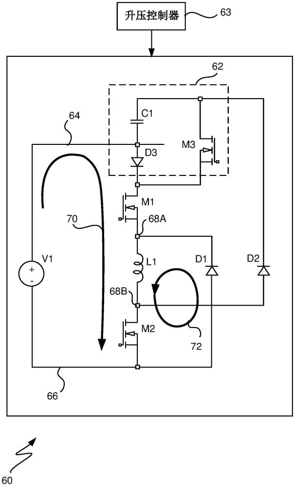 用于改進(jìn)脈沖電機(jī)效率的升壓轉(zhuǎn)子供電電路和方法與流程