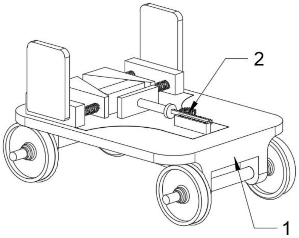 一種動(dòng)車(chē)檢修庫(kù)用拼裝式限界檢查車(chē)的制作方法