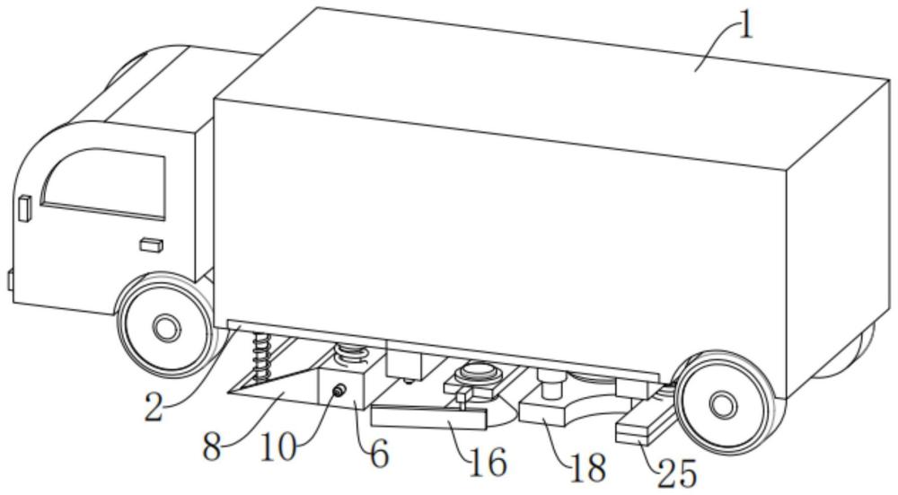 一種用于環(huán)衛(wèi)車的清掃裝置的制作方法