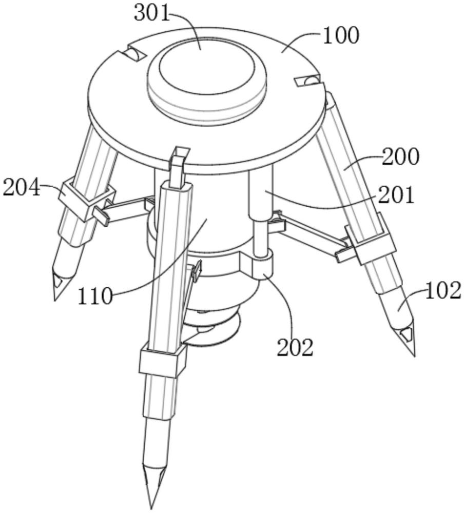 一種巖土勘探用支撐架的制作方法