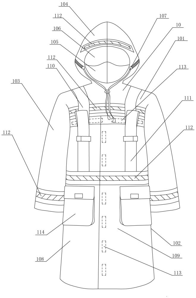 一種家用穿戴式防火逃生服