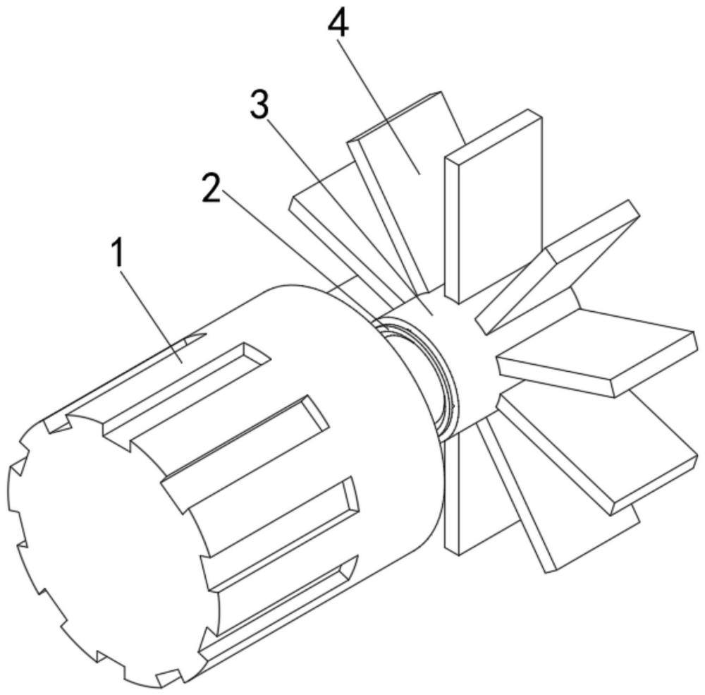 一種高穩(wěn)定性扇葉機(jī)構(gòu)及渦扇風(fēng)機(jī)的制作方法