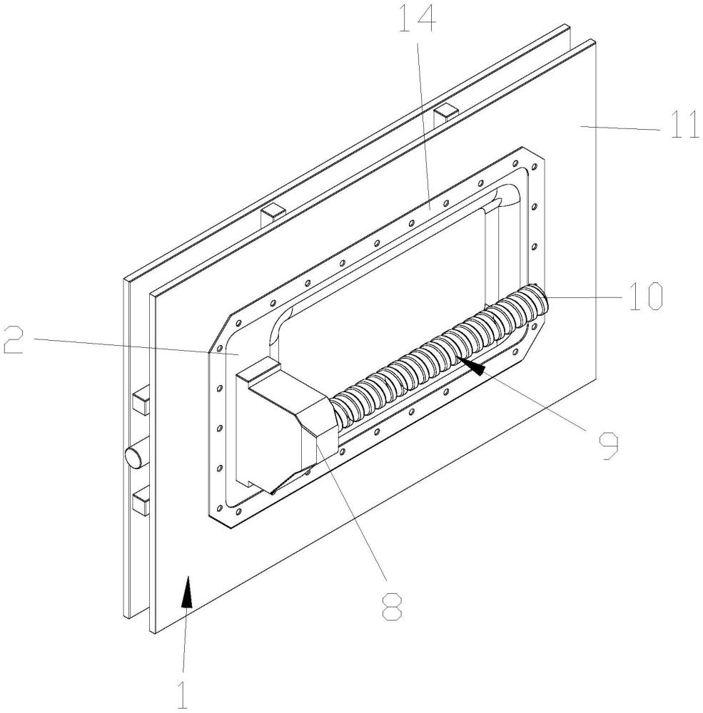 一種噴砂機(jī)密封翻板組件的制作方法