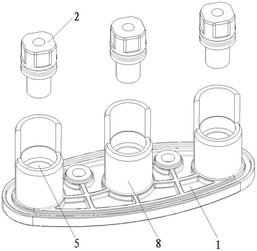 一種用于電機(jī)腔體出線口的密封結(jié)構(gòu)和新能源電機(jī)的制作方法