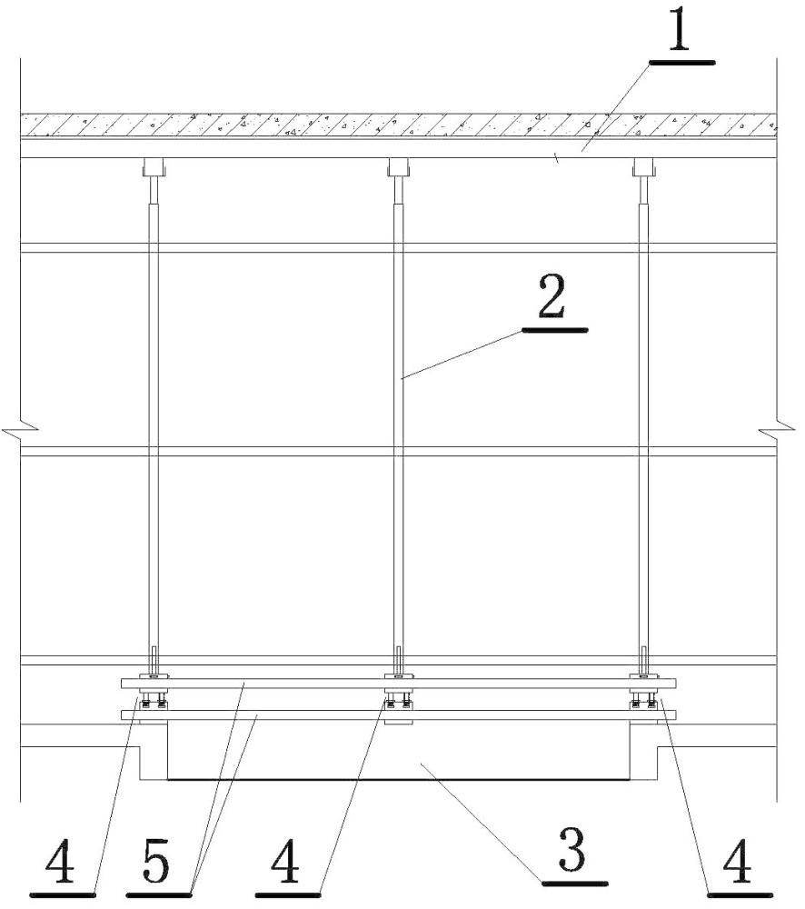 一種針對狹長洞口的頂層模板支撐結(jié)構(gòu)的制作方法