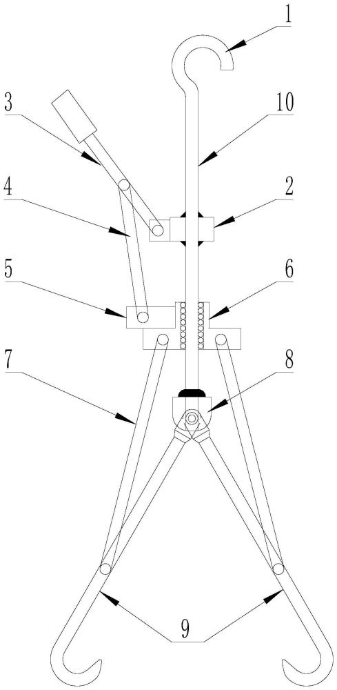 一種用于傳動(dòng)軸油漆上料的半驅(qū)動(dòng)懸掛工裝的制作方法