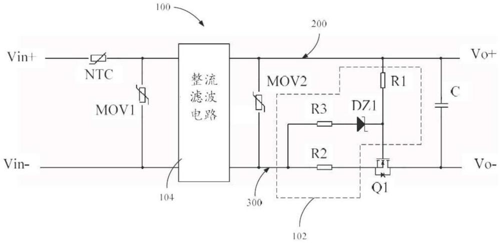 浪涌抑制電路、電機(jī)驅(qū)動(dòng)裝置和用電設(shè)備的制作方法