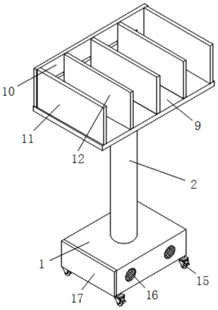 一種數(shù)控機床維修用工具放置平臺的制作方法