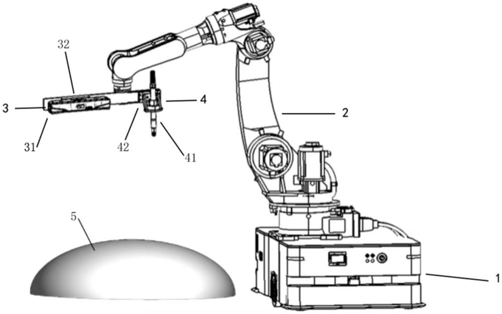 一種反應(yīng)釜封頭移動(dòng)測(cè)量與開(kāi)孔一體化機(jī)器人及作業(yè)方法