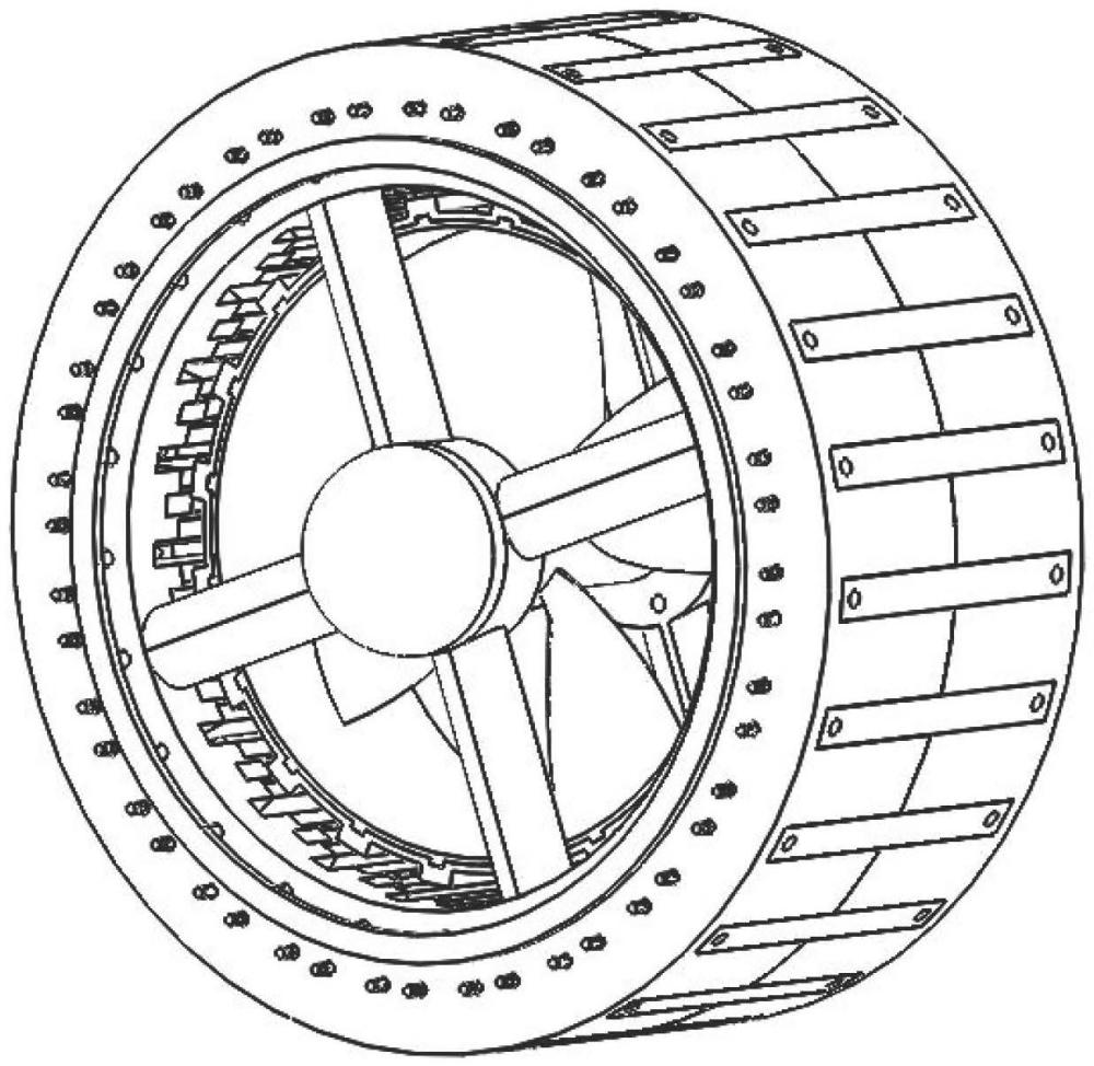 一種輪緣驅(qū)動(dòng)螺旋槳電機(jī)結(jié)構(gòu)