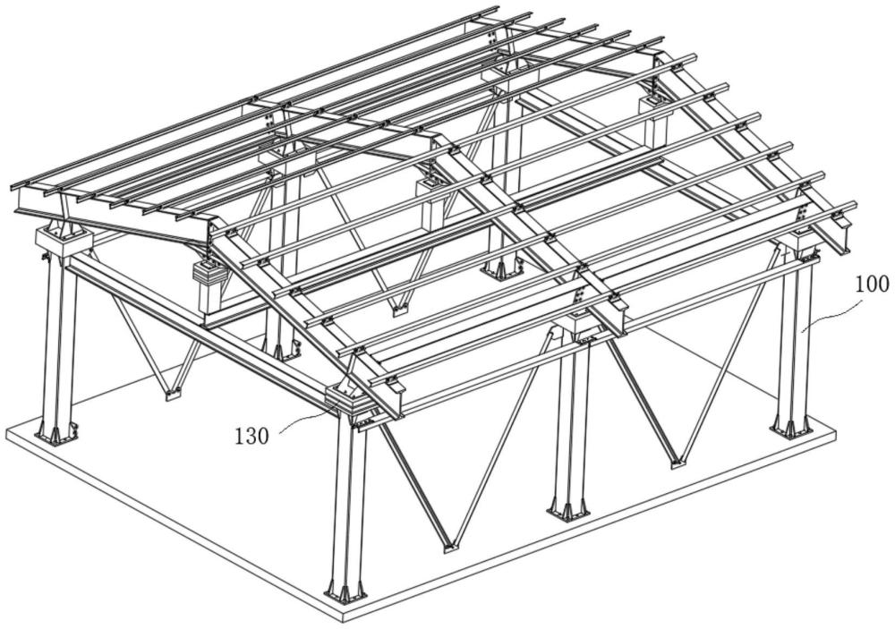 一種車站屋頂鋼結(jié)構(gòu)支架的制作方法
