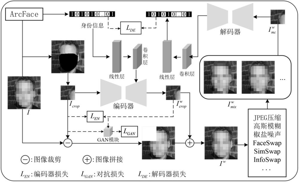 一種基于人臉身份信息的主動Deepfake溯源方法