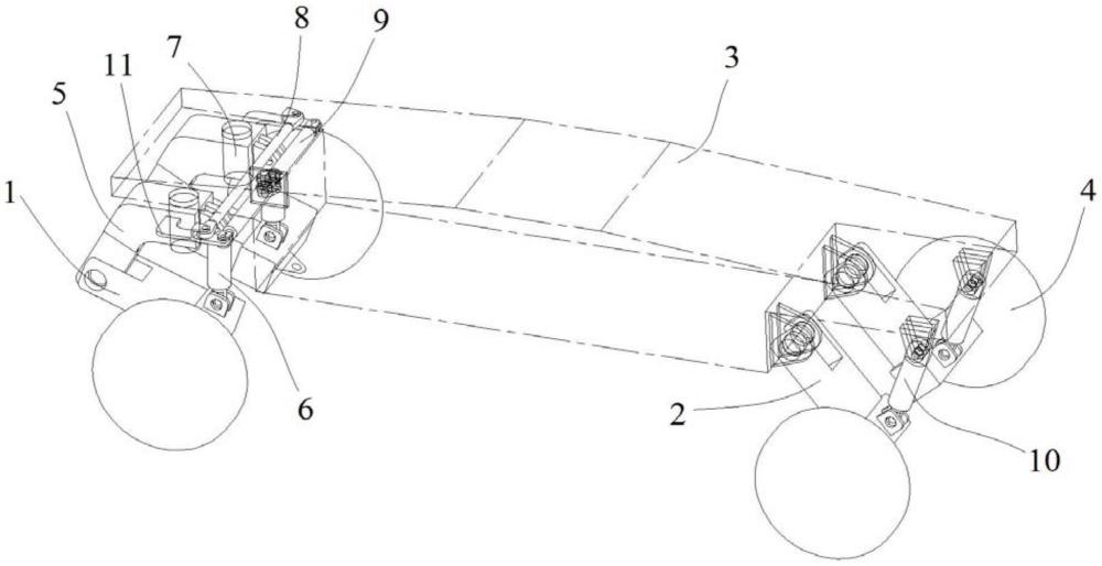 四輪獨(dú)立懸掛的高空作業(yè)車(chē)底盤(pán)結(jié)構(gòu)及其控制系統(tǒng)的制作方法