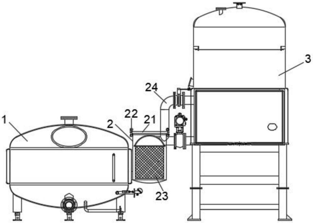 一種使用安全便捷的真空油炸機(jī)過(guò)濾裝置的制作方法