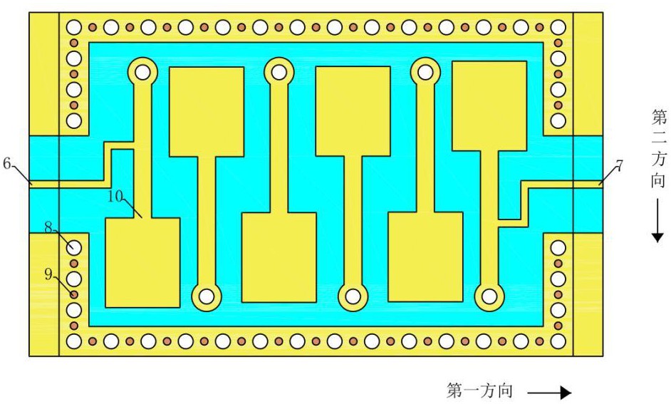 一種雙層堆疊式微帶帶通濾波器的制作方法