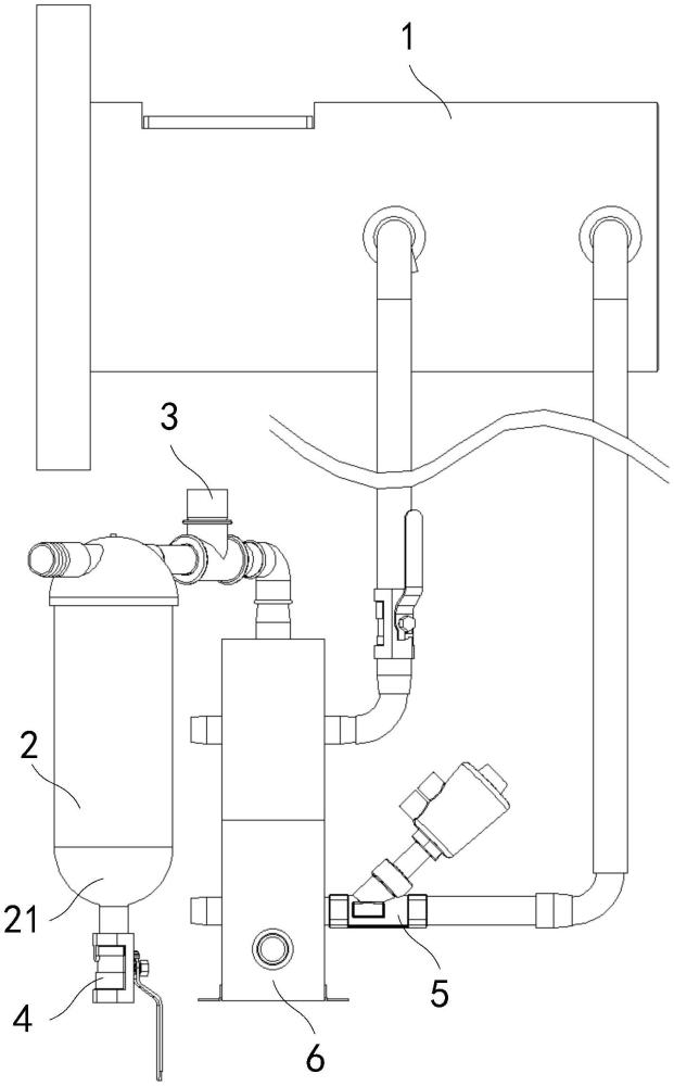 一種管材擠出機(jī)主機(jī)冷卻裝置的制作方法