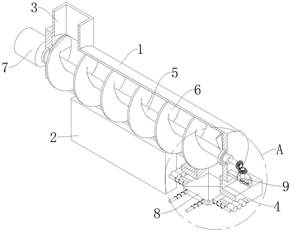 一種建筑工程用高密封螺旋輸送機的制作方法