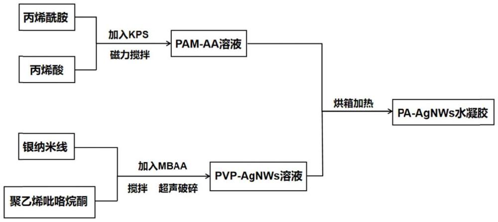 一種銀納米線水凝膠電極的制備方法及其應(yīng)用