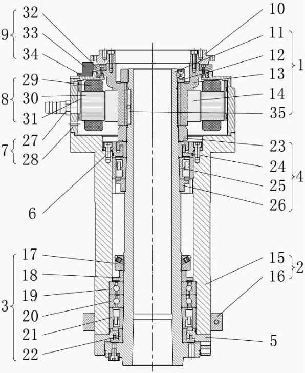 一種數(shù)控車床后置電機主軸的制作方法