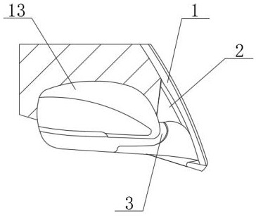 一種車(chē)門(mén)后視鏡的安裝結(jié)構(gòu)的制作方法