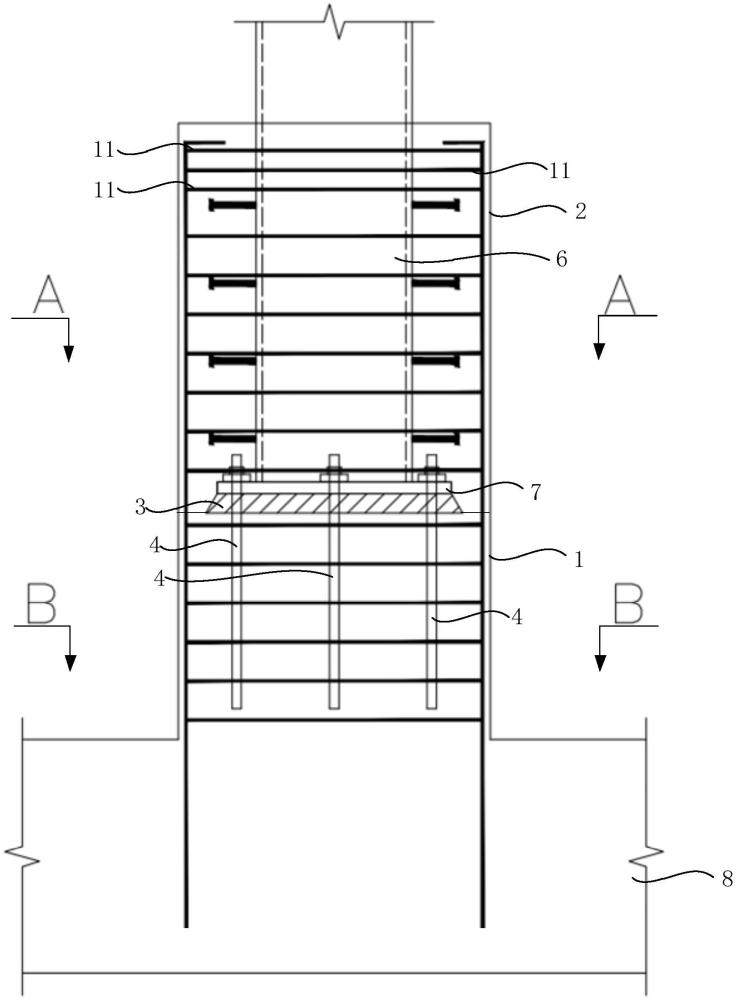 一種適用于TOD項目的加建柱腳結(jié)構(gòu)的制作方法